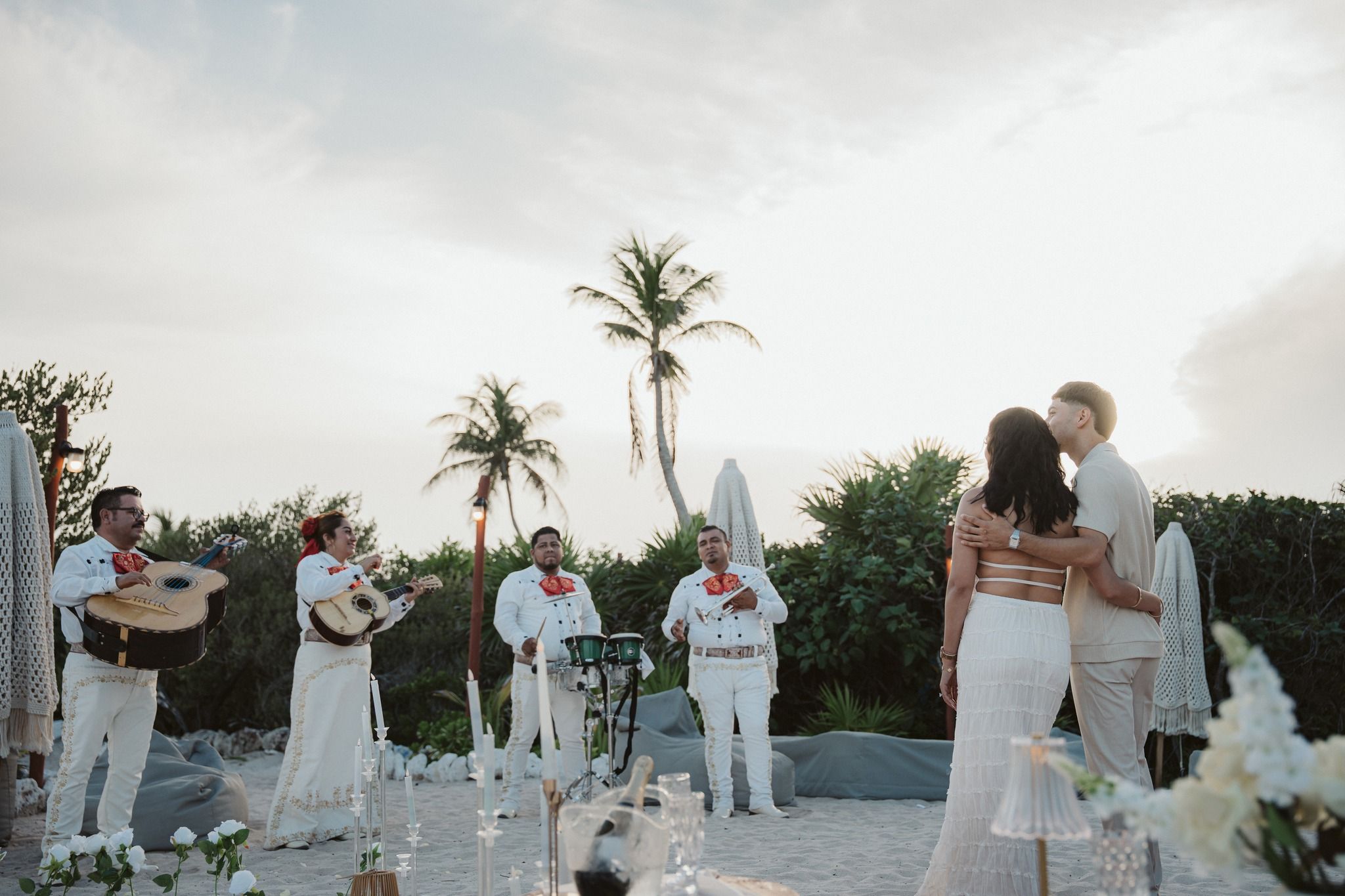 A romantic beach proposal with mariachi, where the sound of the ocean meets the magic of live music and a beautifully designed setup made just for them.

Candles, flowers, and the perfect song playing as one of the most important questions in life is asked.

Because the most meaningful moments deserve to be celebrated in extraordinary ways.

If you’re planning a proposal or romantic surprise in the Riviera Maya, we create magical experiences on private beaches, cenotes, and unique locations.

✨ Contact us and let us design the perfect moment for you.
