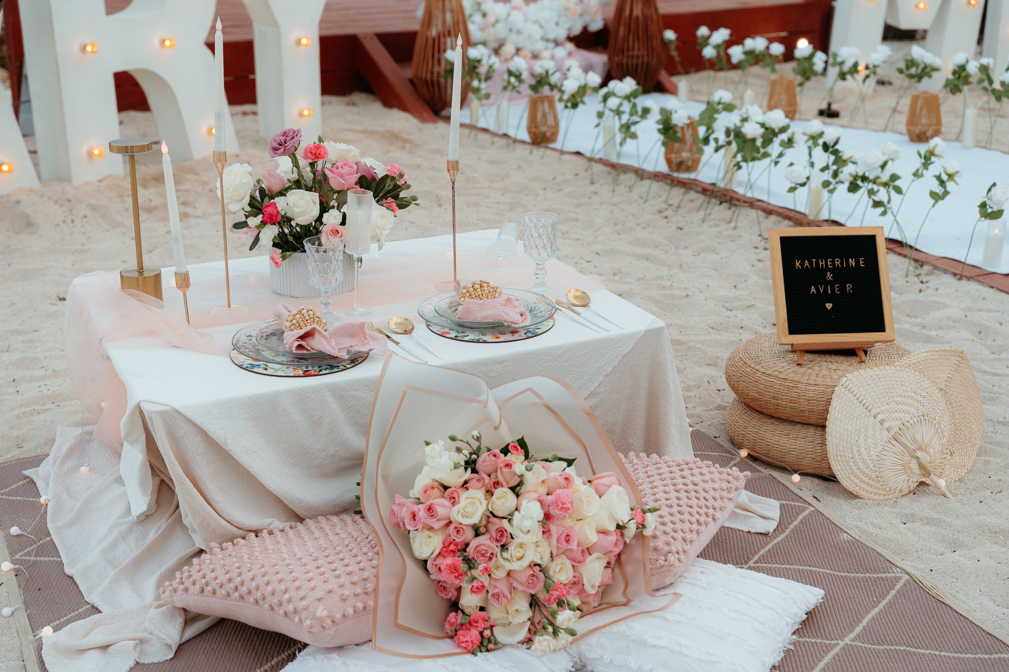 Intimate yacht proposal moment at sunset near Cancun, capturing the serenity of the open sea and the joy of the couple.